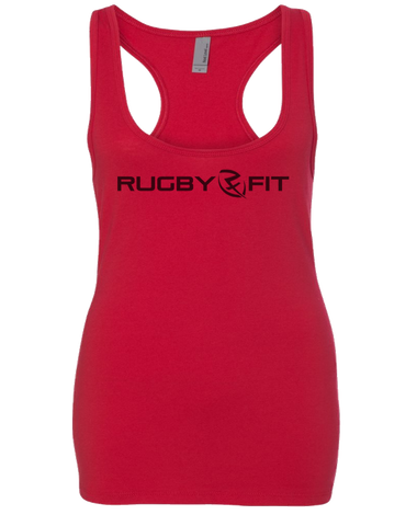 RugbyFit Ladies Racerback Tank (Red)