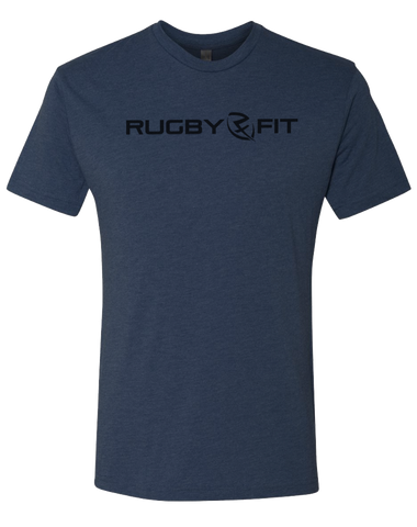 RugbyFit Tee (Black on Vintage Navy)