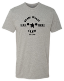 TI Barbell Club Mens Premium Fitted CVC Crew (DarkHeatherGray)