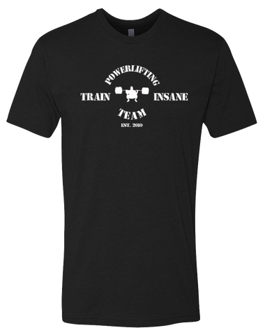 TI Power Lifting Team Mens Premium Fitted CVC Crew (Black)