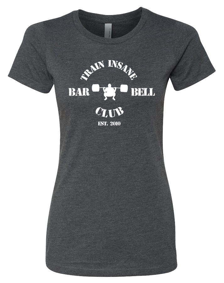 TI Barbell Club Womens CVC Crew (Charcoal)