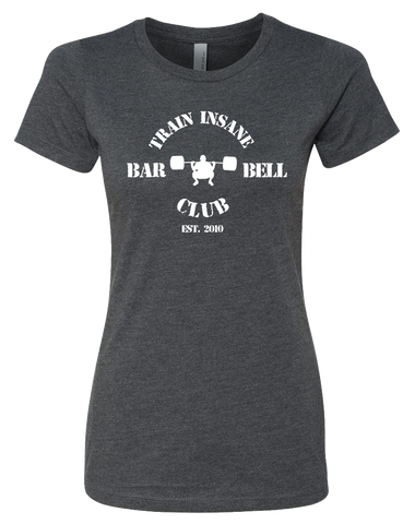TI Barbell Club Womens CVC Crew (Charcoal)