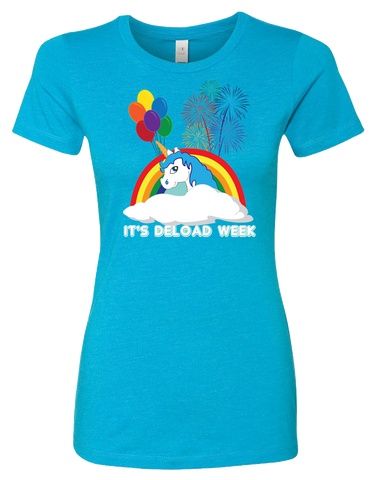 TI Deload Week Womens CVC Crew (Turquoise)