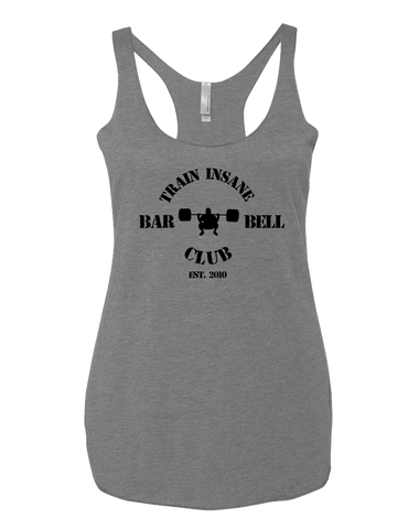 TI Barbell Club Womens Tri-Blend Racerback Tank (PremiumHeather)