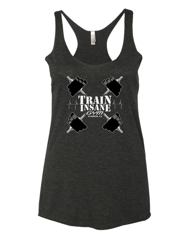 TI Barbells Womens Tri-Blend Racerback Tank (VintageBlack)